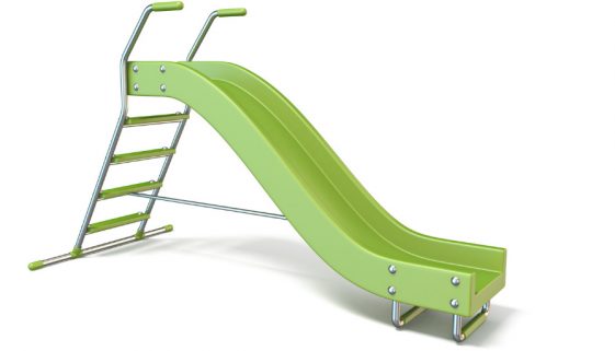 Freistehende Rutsche