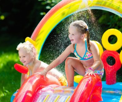Aufblasbare Wasserrutsche