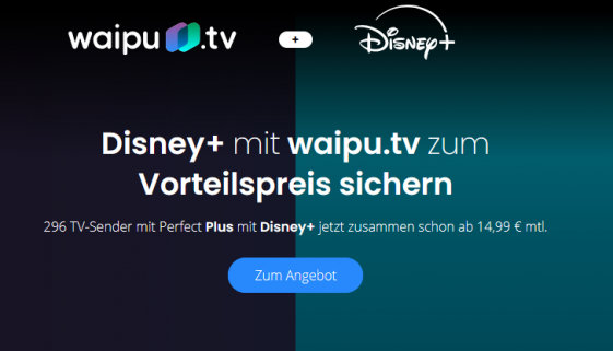 Waipu.tv und Disney+ Black Friday Angebote
