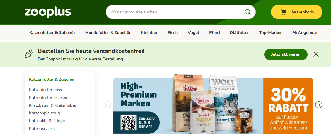 Zooplus Black Friday Angebote