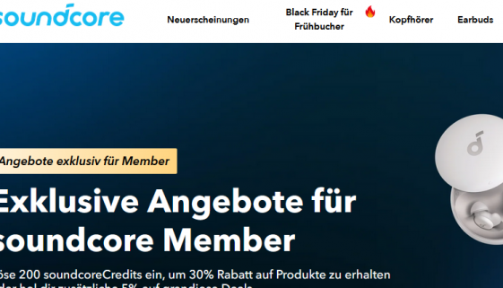 Soundcore Black Friday Angebote