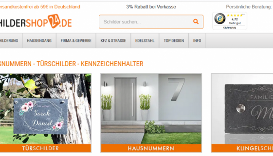 Schildershop24 Black Friday Angebote