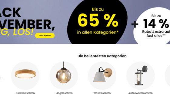 Lampenwelt Black Friday Angebote